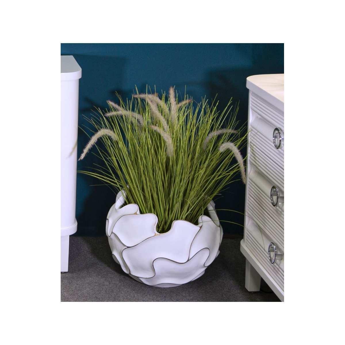 Cachepot Resina Lines cm.Ø44x37 |Mauro Ferretti