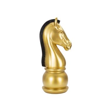 Cavallo Oro E Nero cm.Ø18,5x50