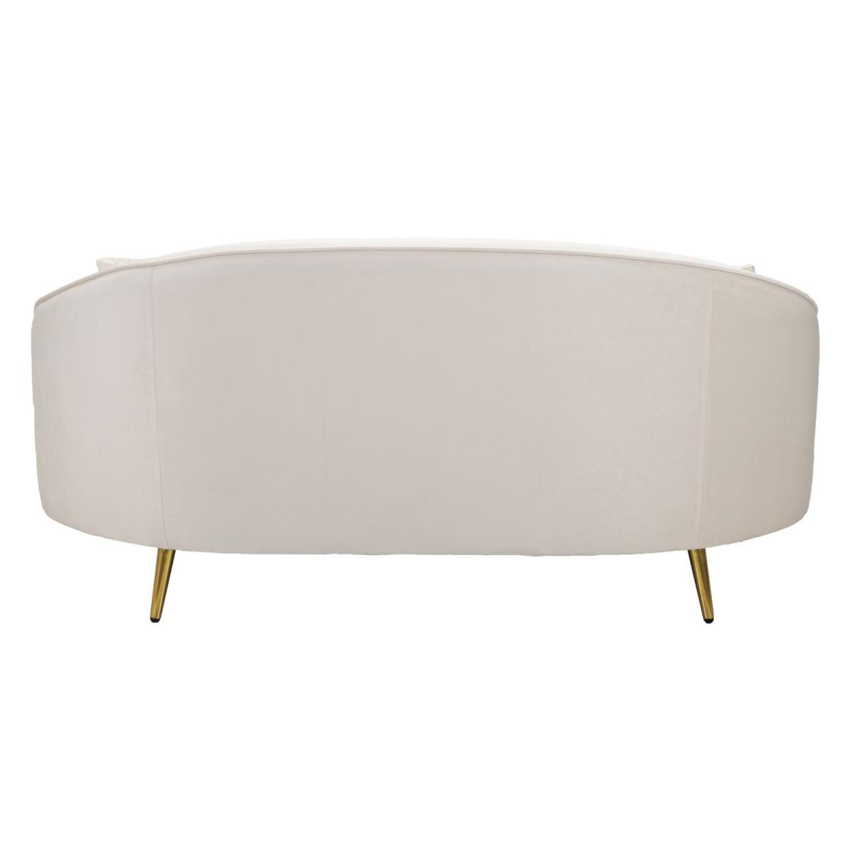 Divanetto 2 posti oslo cuscini crema 148 x 84 x 68 cm