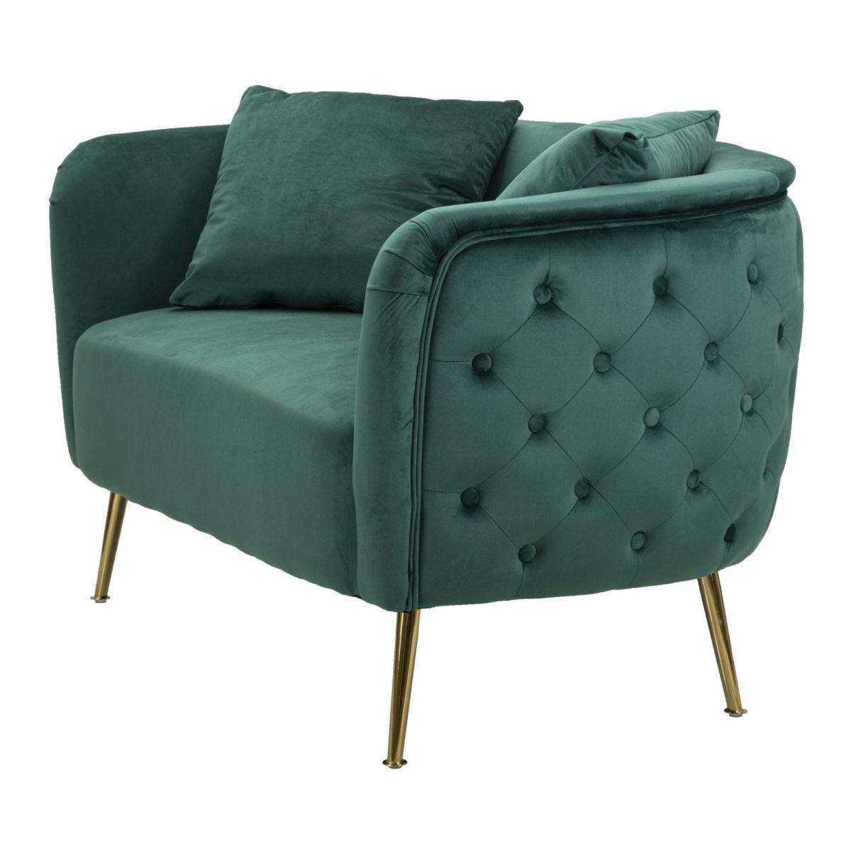 Divanetto Bucarest Verde cm.127x74x73 | Mauro Ferretti