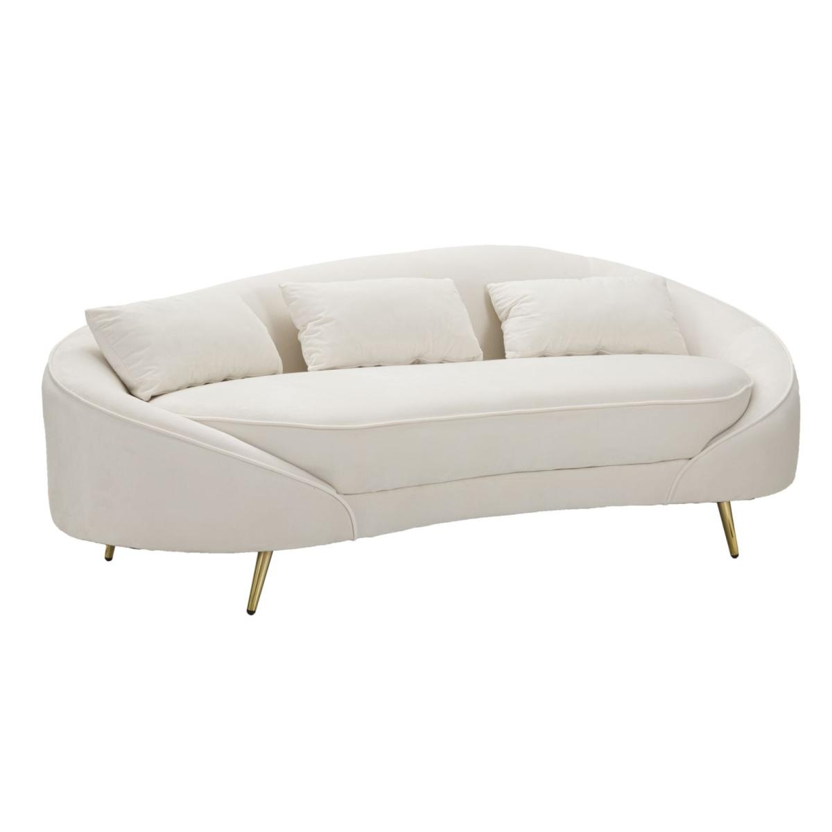 Divano 3 posti oslo cuscini crema 185 x 84 x 68 cm