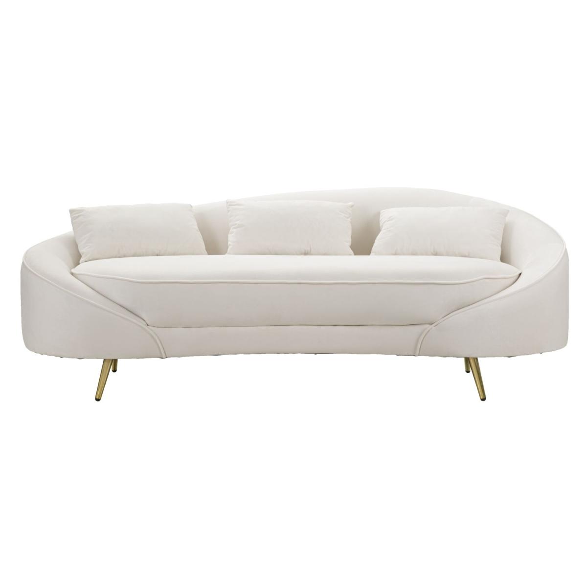 Divano 3 posti oslo cuscini crema 185 x 84 x 68 cm