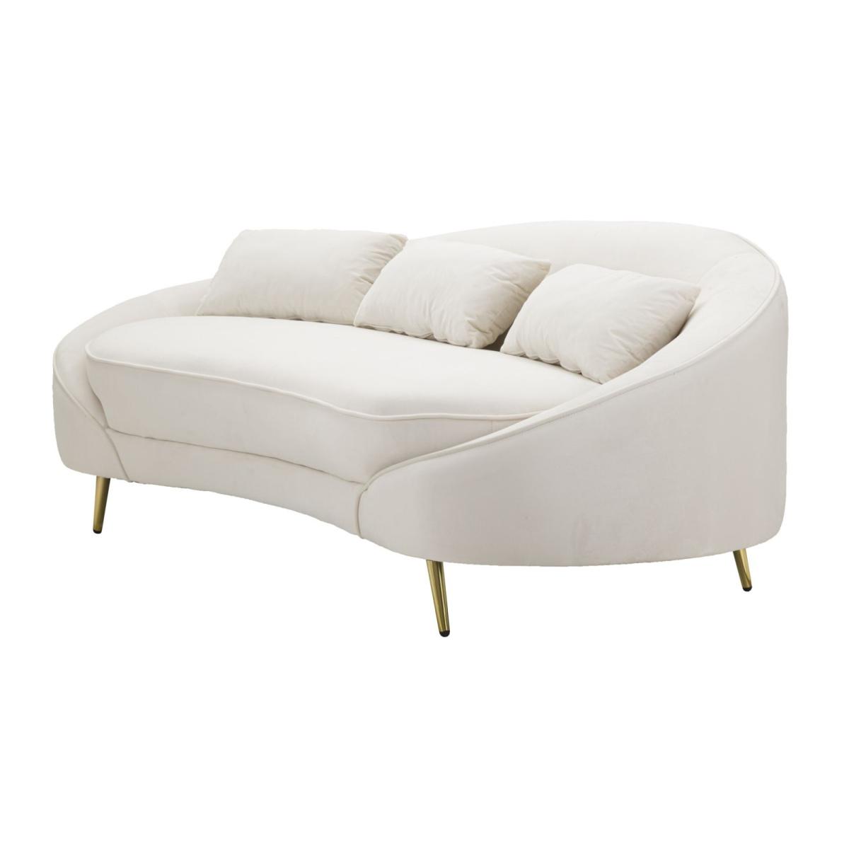 Divano 3 posti oslo cuscini crema 185 x 84 x 68 cm