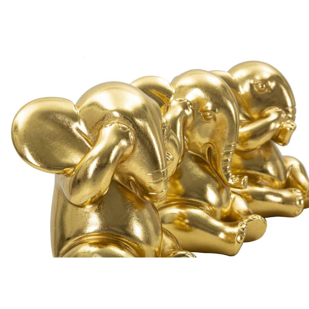 Elefante Non Vedo Non Sento Non Parlo Set 3 Pz cm.Ã˜15,5x20,5 | Mauro Ferretti