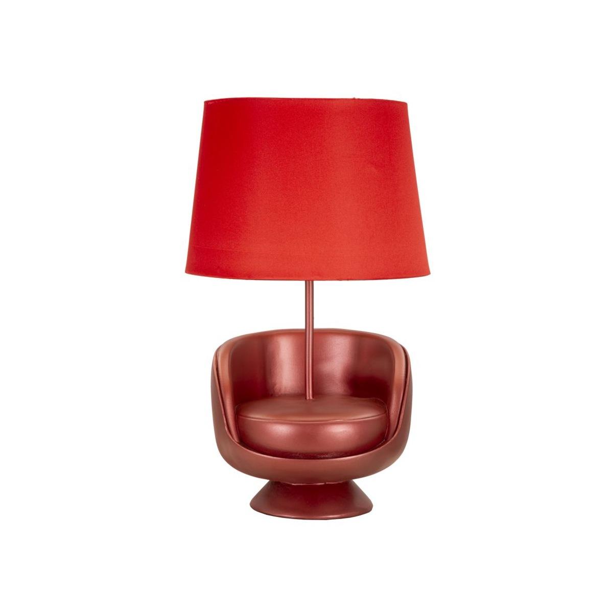 Lampada Tavolo Midcentury Rossa cm.Ã?26x43 | Mauro Ferretti