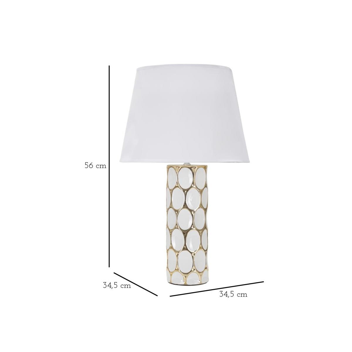 Lampada da Tavolo Glam Carv cm.Ã?34,5x56 | Mauro Ferretti