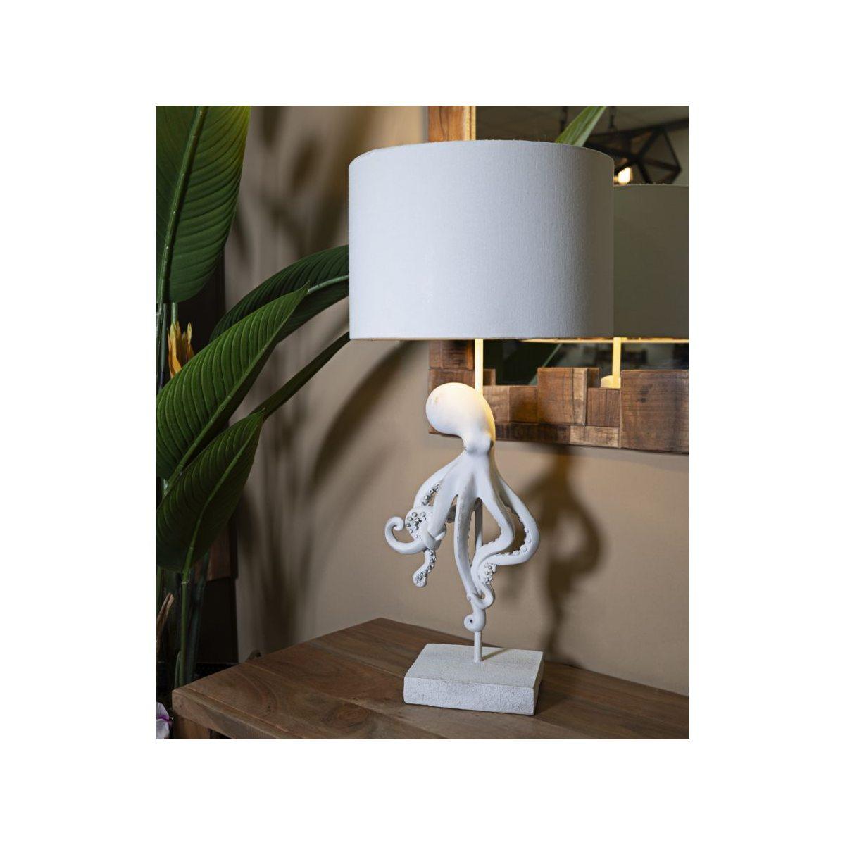 Lampada Tavolo Octopus Bianca cm.Ã?30,5x64,5 | Mauro Ferretti