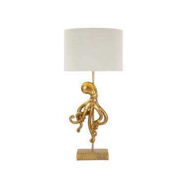 Lampada Da Tavolo Octopus Gold cm.Ø30,5x64,5