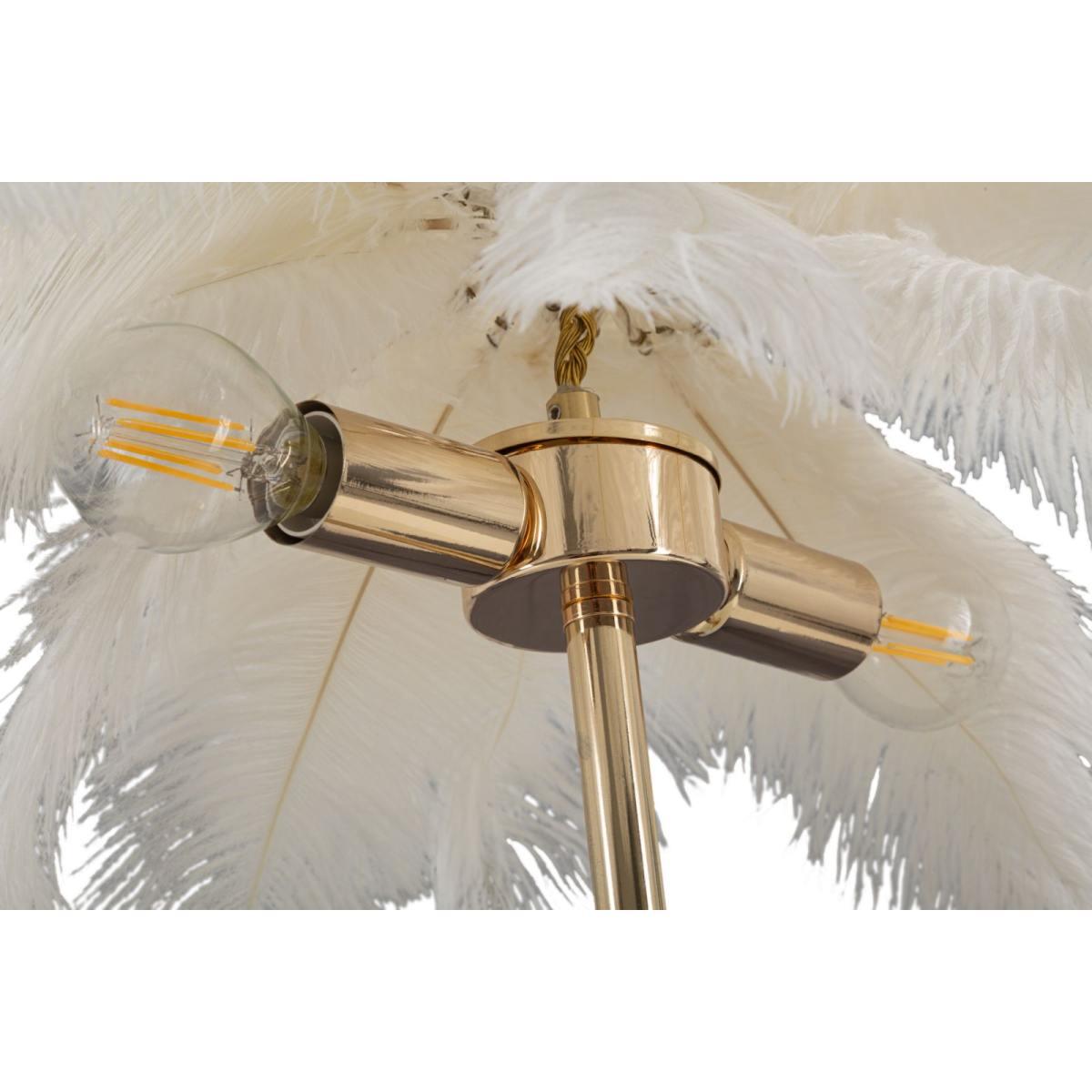 Lampada da Tavolo Palm Bianca cm.Ã?40x55 | Mauro Ferretti