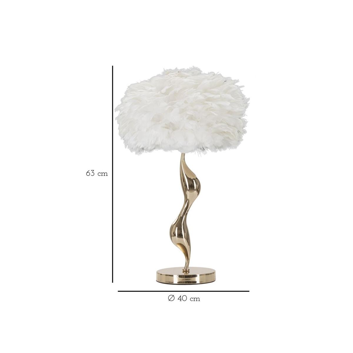 Lampada da Tavolo Slim Bianca cm.Ã?40x63 | Mauro Ferretti