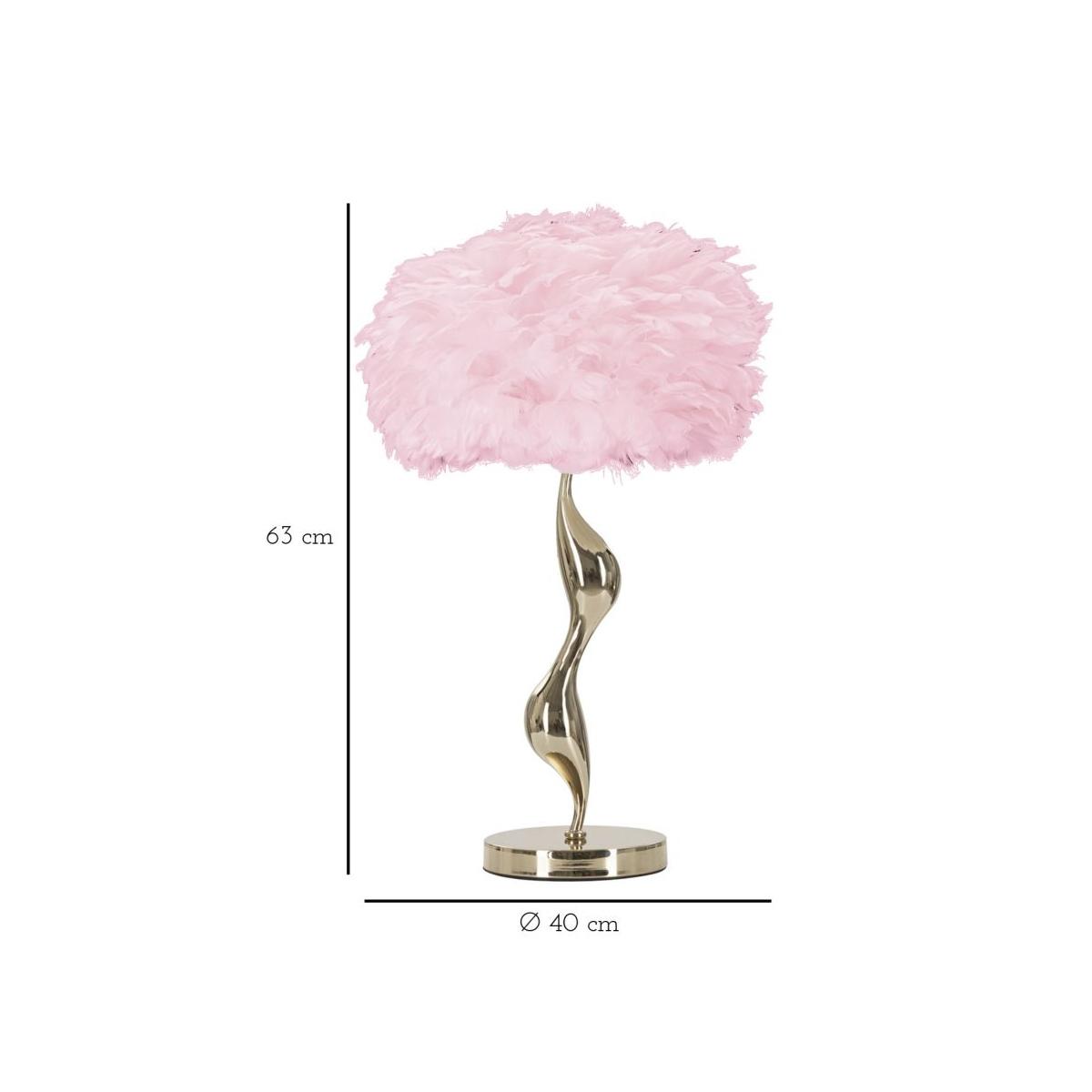 Lampada Tavolo Slim Rosa cm.Ã?40x63 | Mauro Ferretti