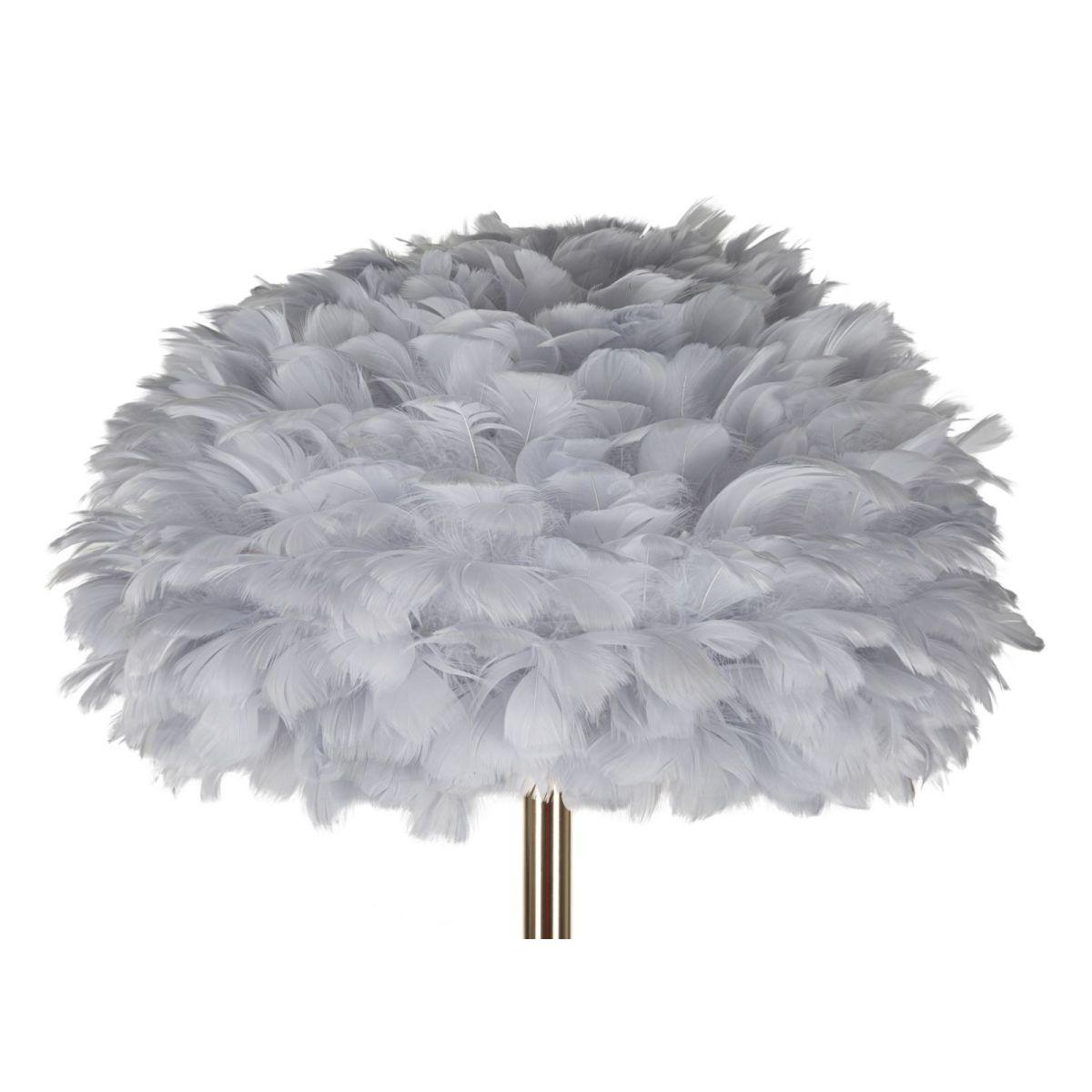 Lampada da Terra Feathers Slim Grigia cm.Ø43x170 | Mauro Ferretti