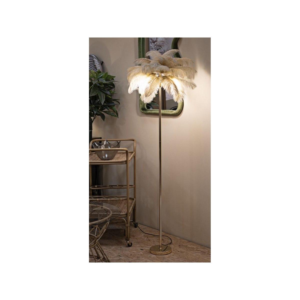 Lampada da Terra Palm Cammello cm.Ã˜55x160 | Mauro Ferretti