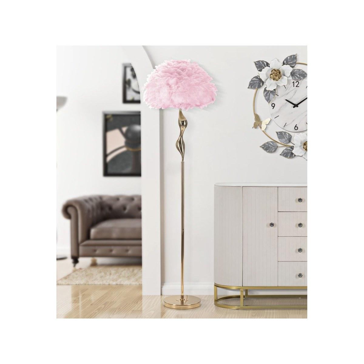 Lampada da Terra Slim Rosa cm.Ø50x165 | Mauro Ferretti