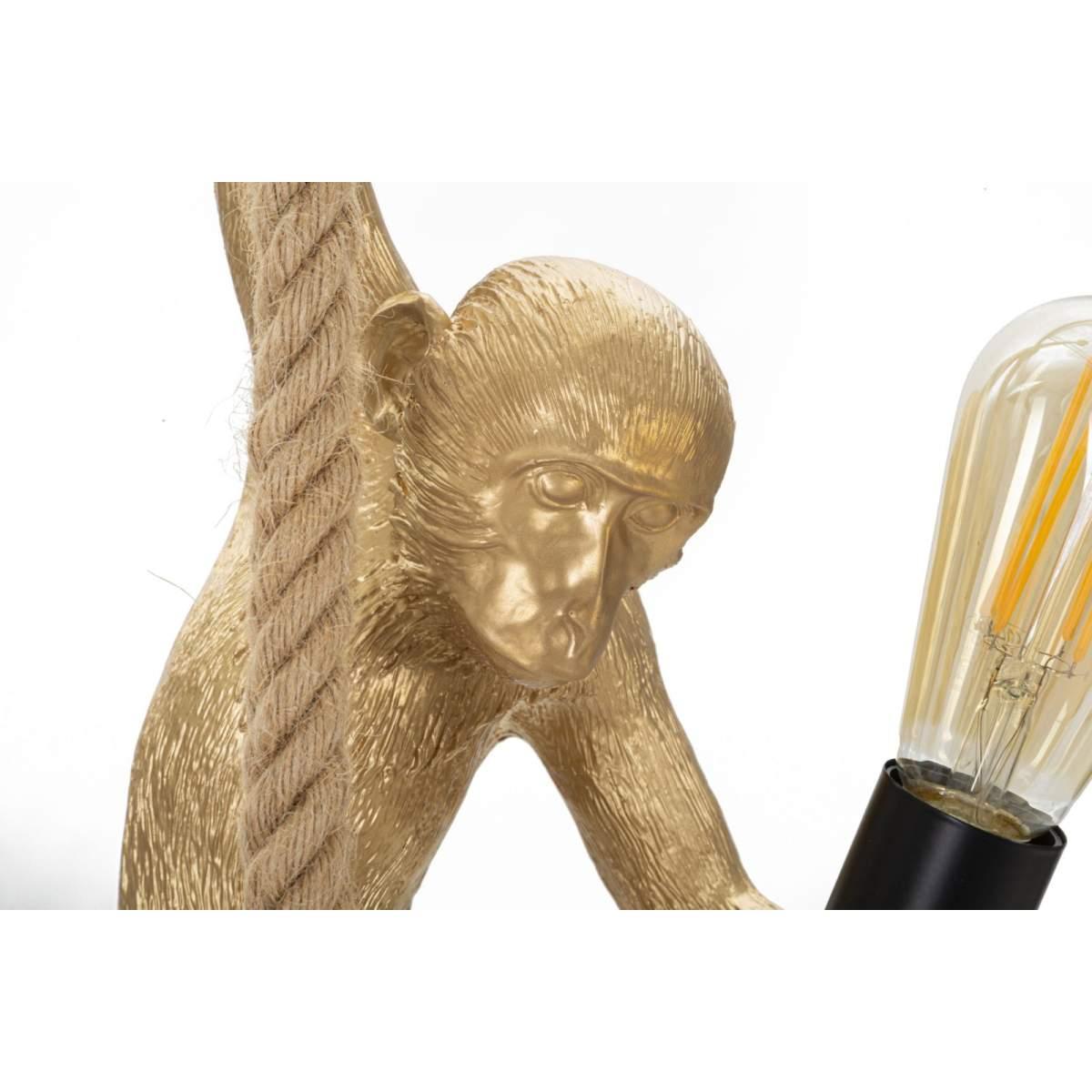 Lampadario monkey oro 27 x 32 x 145 cm