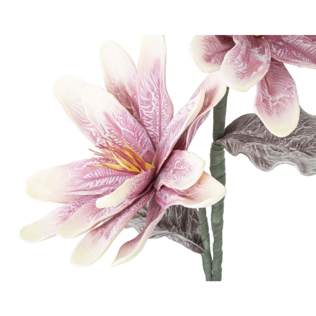 Fiore Magnolia x2 Purple cm.Ã?25x98 | Mauro Ferretti