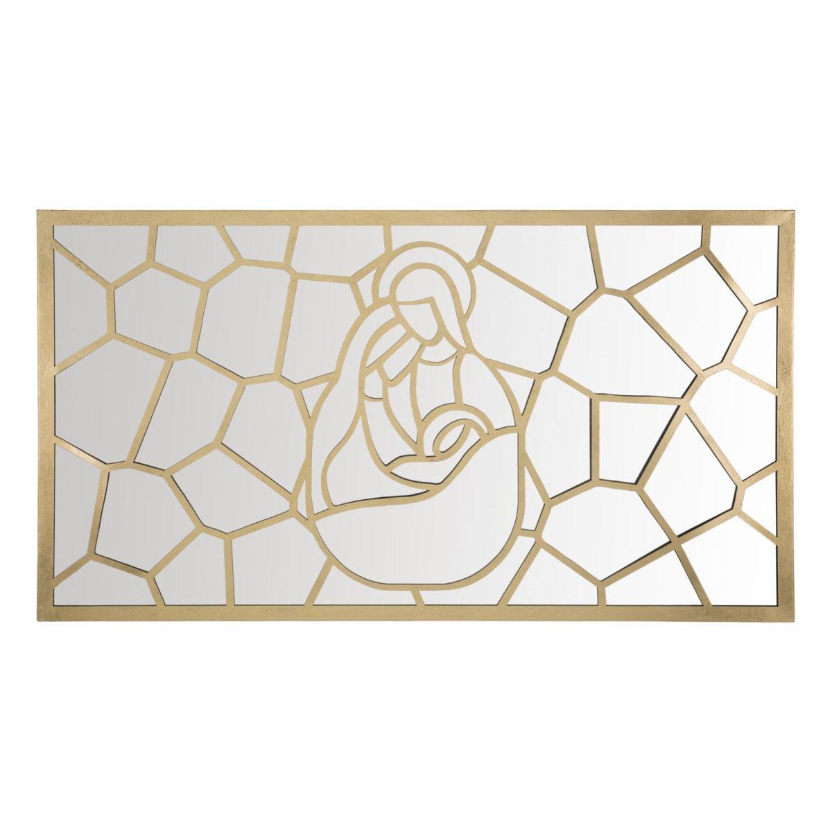 Pannello Nativity Gold Rett. cm.120x2x66