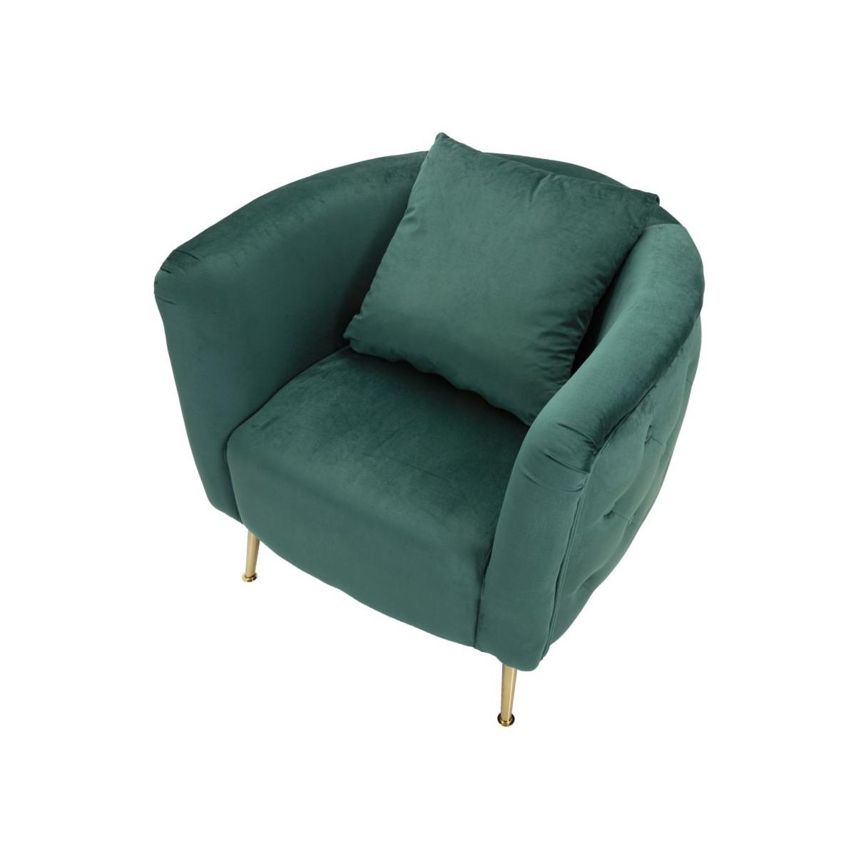 Poltrona Bucarest Verde cm.76x74x73 | Mauro Ferretti