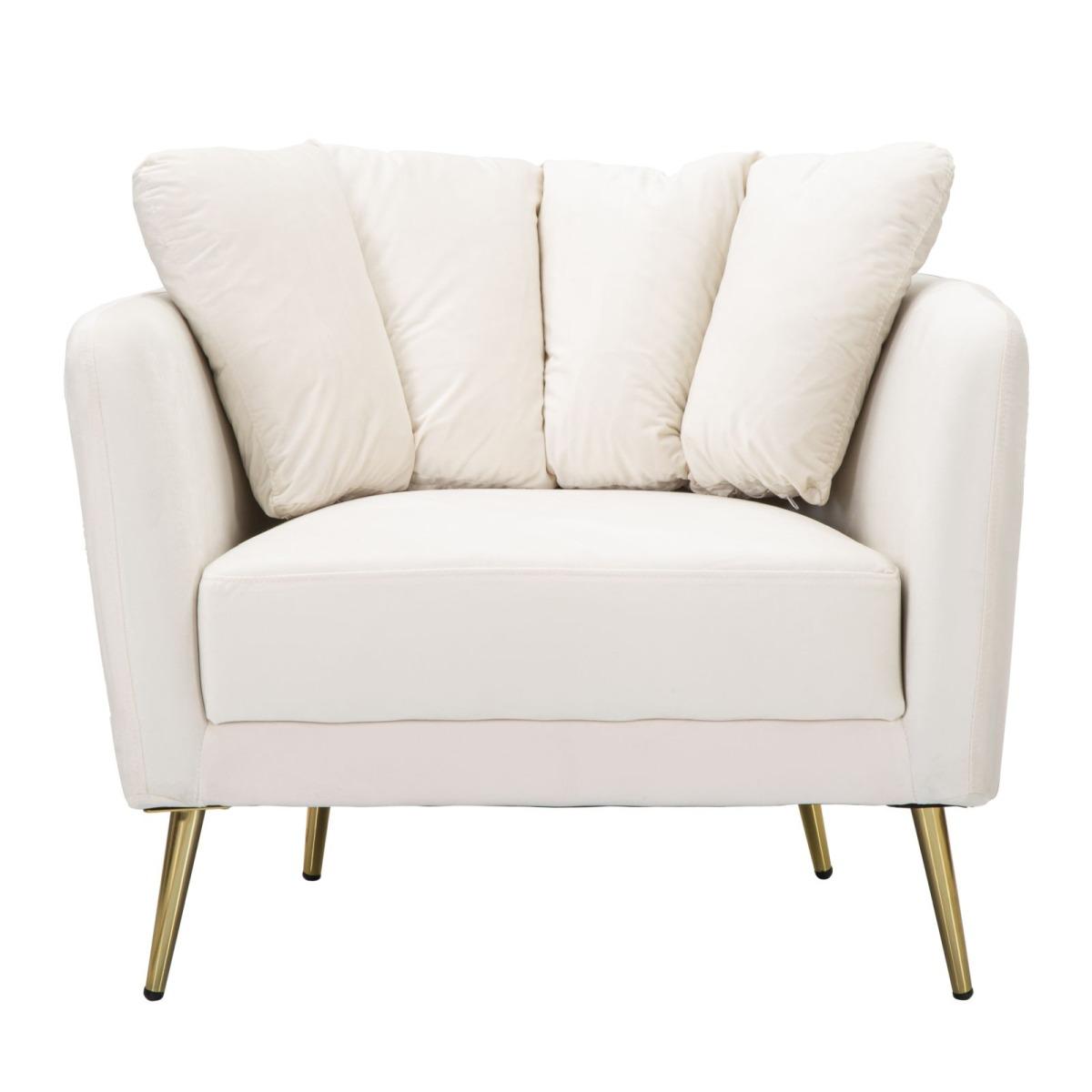 Poltrona Kiev Crema cm.88x77x74 | Mauro Ferretti