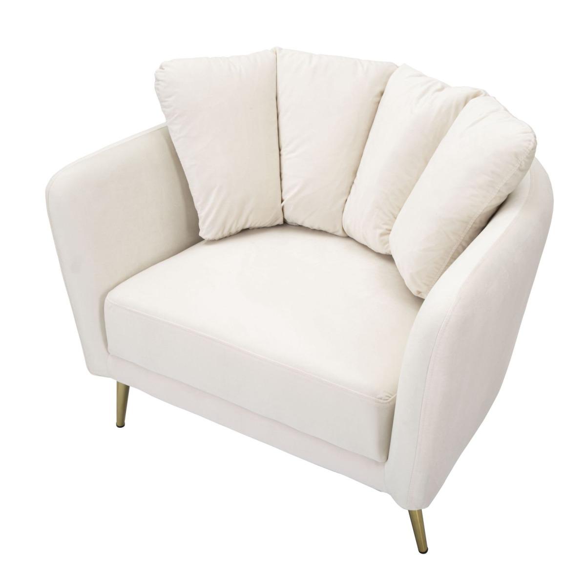 Poltrona Kiev Crema cm.88x77x74 | Mauro Ferretti
