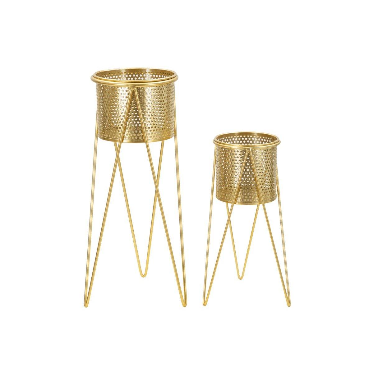 Porta Vasi Glat Coppia cm.21x20x46-18x18x32 | Mauro Ferretti