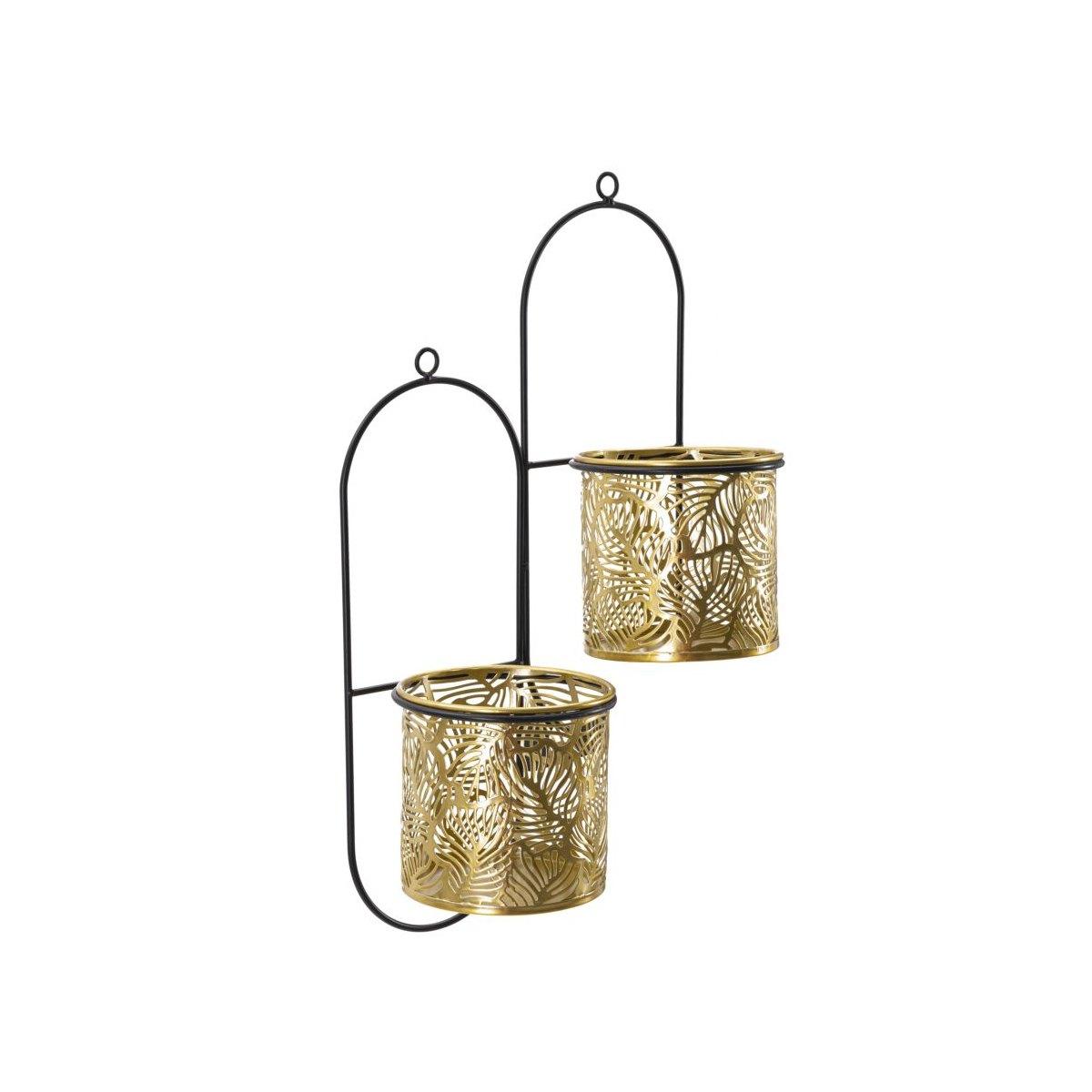 Porta Vaso Da Muro Doppio Hong cm.27x14x48 | Mauro Ferretti