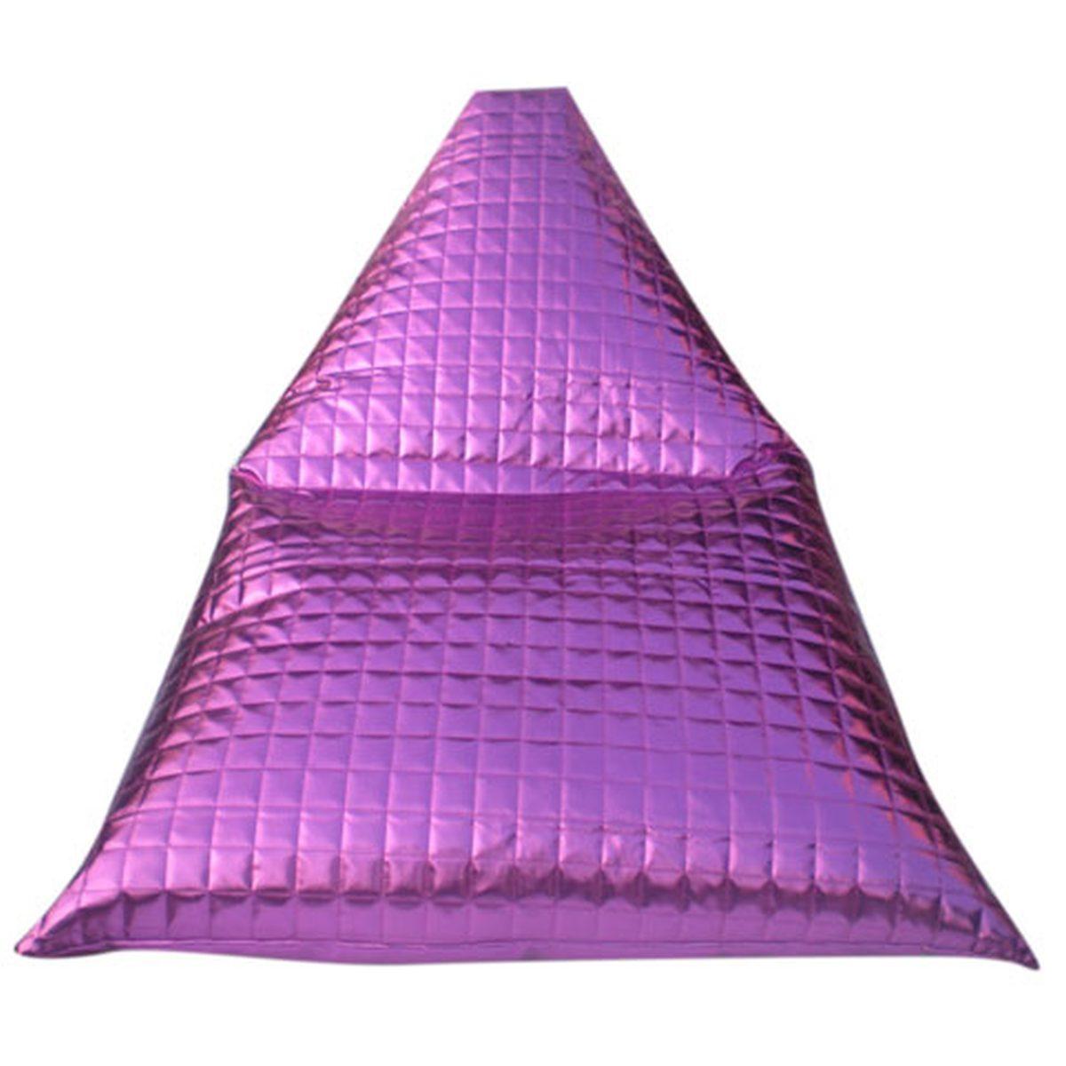 Pouf Pyramid Ecopelle Viola cm.135x118x82*******