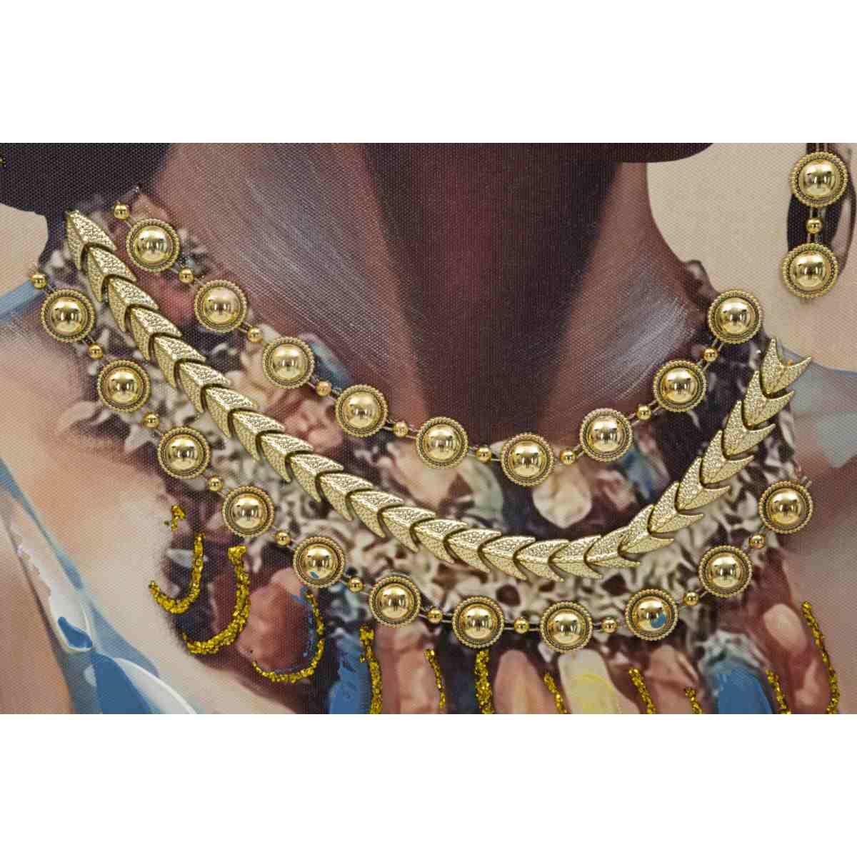 Quadro Dipinto Tela con Cornice Ayda mod.A cm.72x4,5x102 | Mauro Ferretti