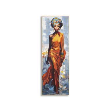 Quadro Dipinto Su Tela con Cornice Daphne mod.B cm.52x4,5x152