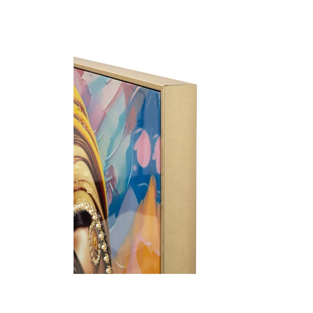 Quadro Dipinto Su Tela con Cornice Samira mod.A cm.72x4,5x102
