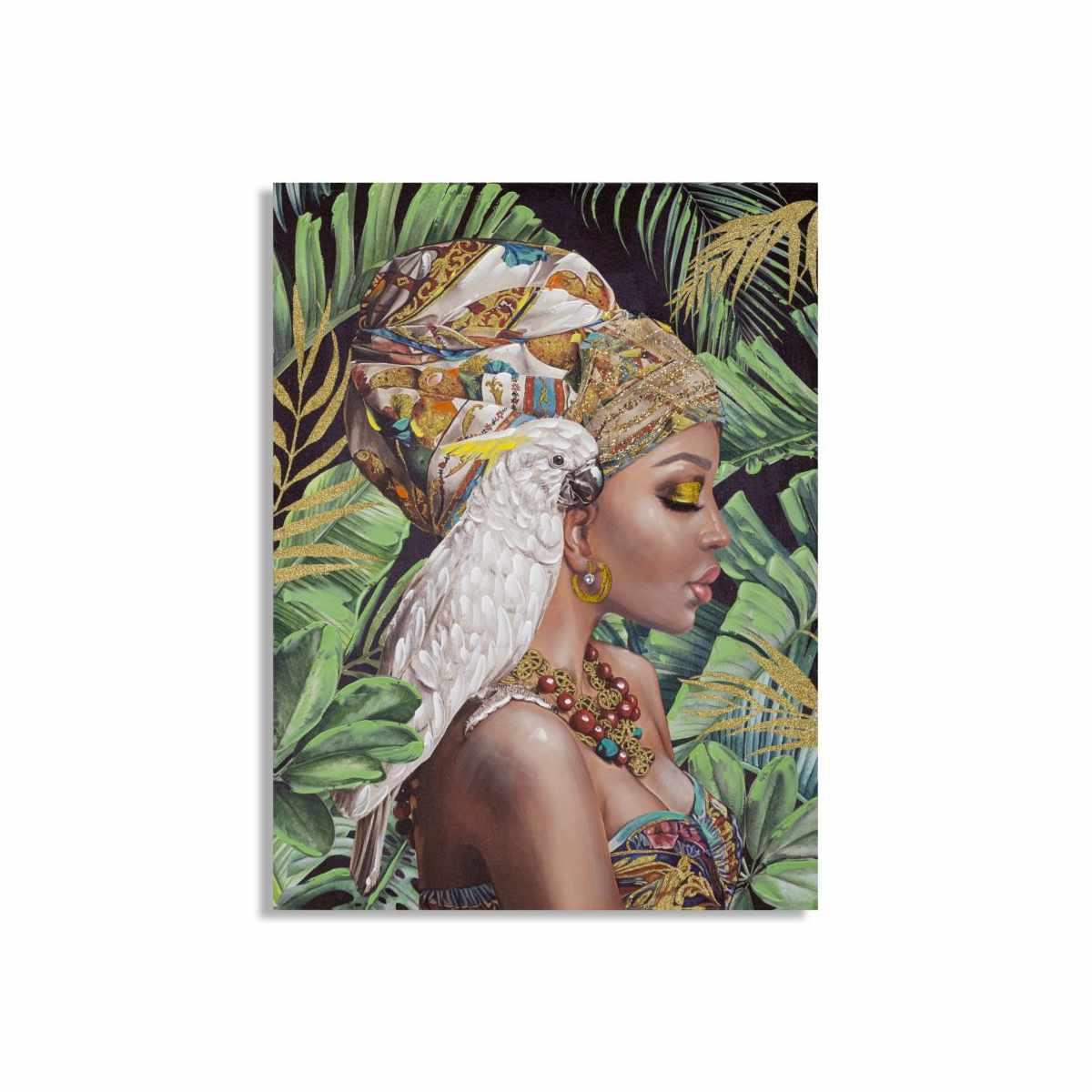 Quadro Dipinto Su Tela Kloe Verticale cm.90x3x120 | Mauro Ferretti