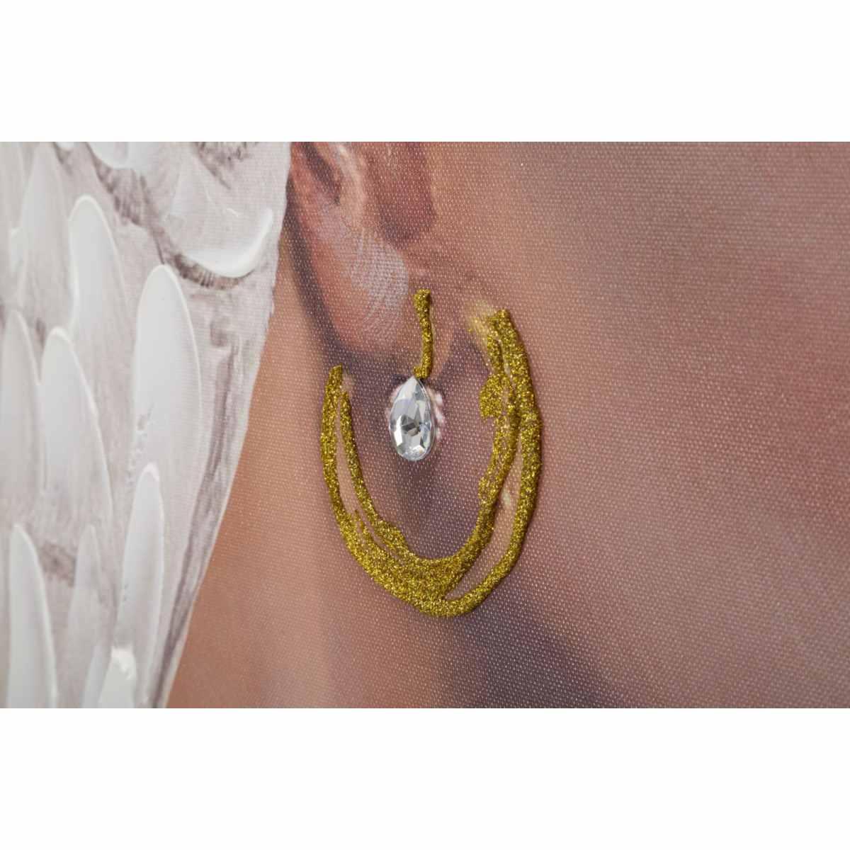 Quadro Dipinto Su Tela Kloe Verticale cm.90x3x120 | Mauro Ferretti