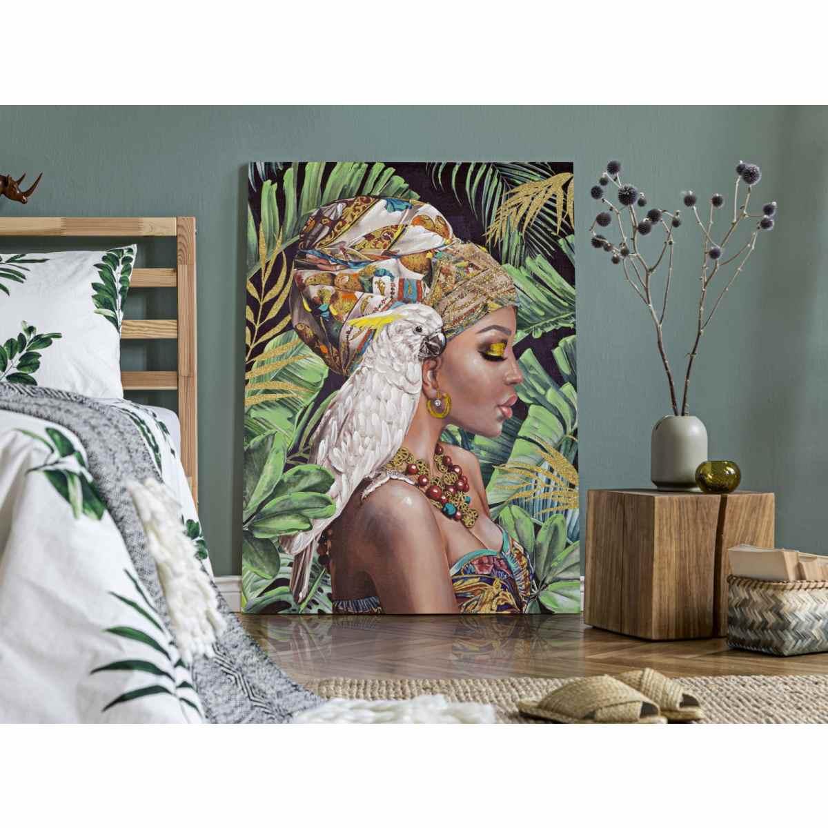 Quadro Dipinto Su Tela Kloe Verticale cm.90x3x120 | Mauro Ferretti