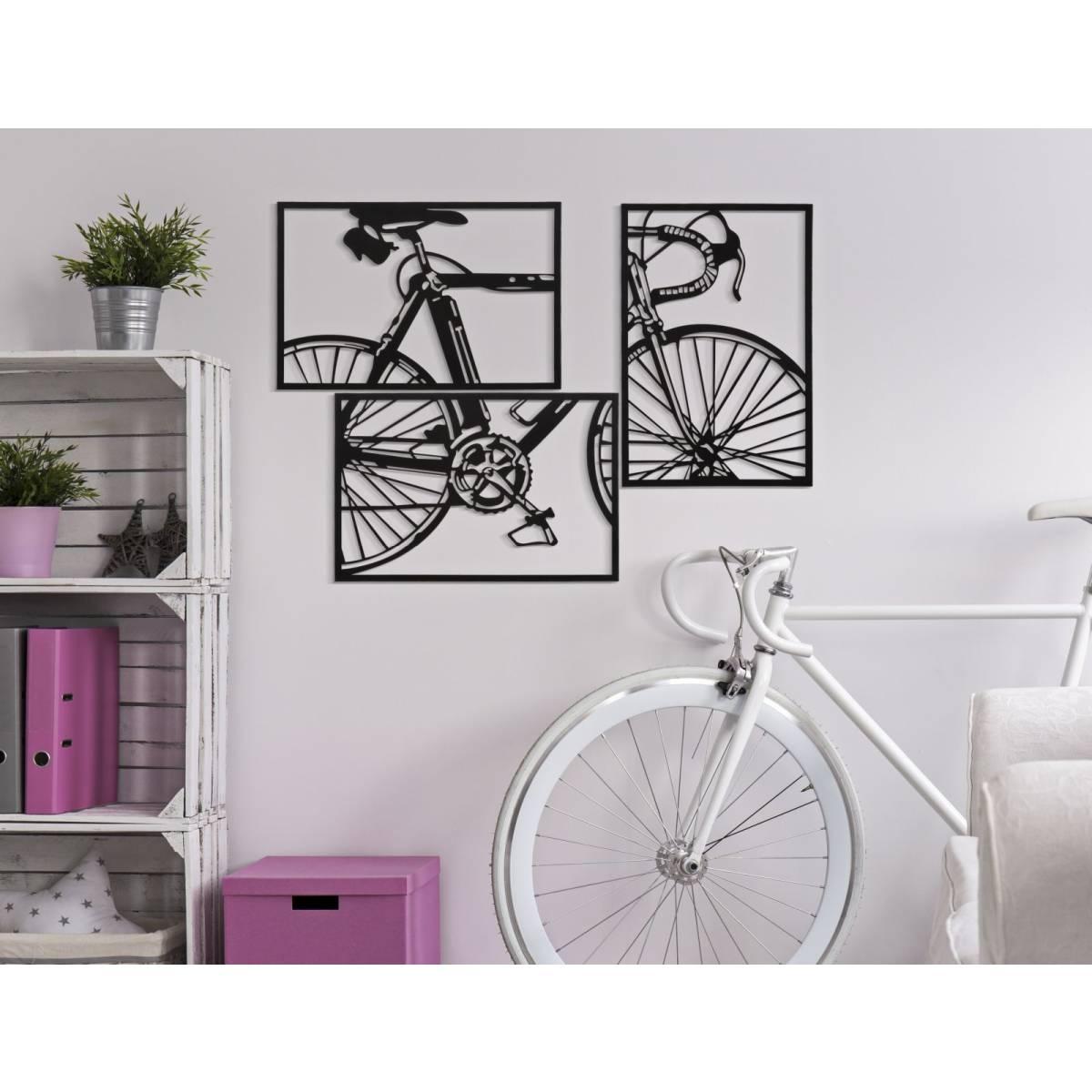 Quadro Pannello Da Muro Bike Set 3Pz cm.40x1,3x60 Singolo Pz |Mauro Ferretti