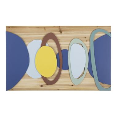 Quadro Pannello Da Muro Wood Color cm.80x2,5x50