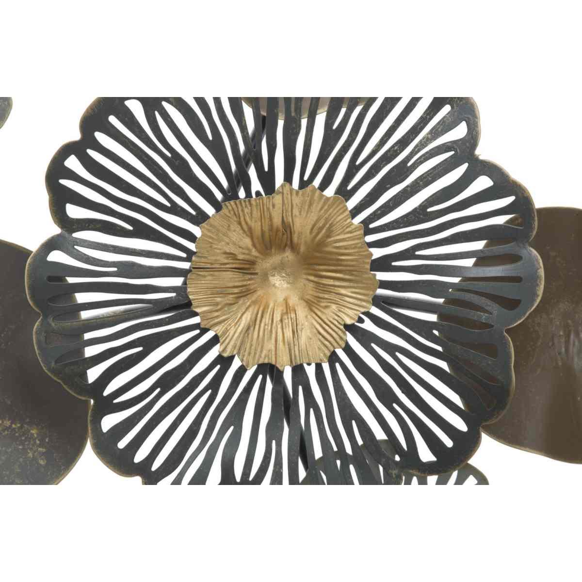Quadro Pannello In Ferro Flower Circle cm.155x8,5x85