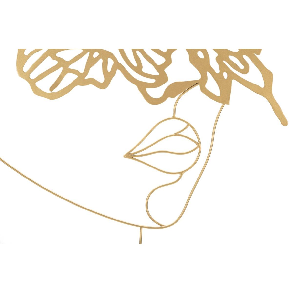 Quadro Pannello In Ferro Gold Face cm.60x1x80 |Mauro Ferretti