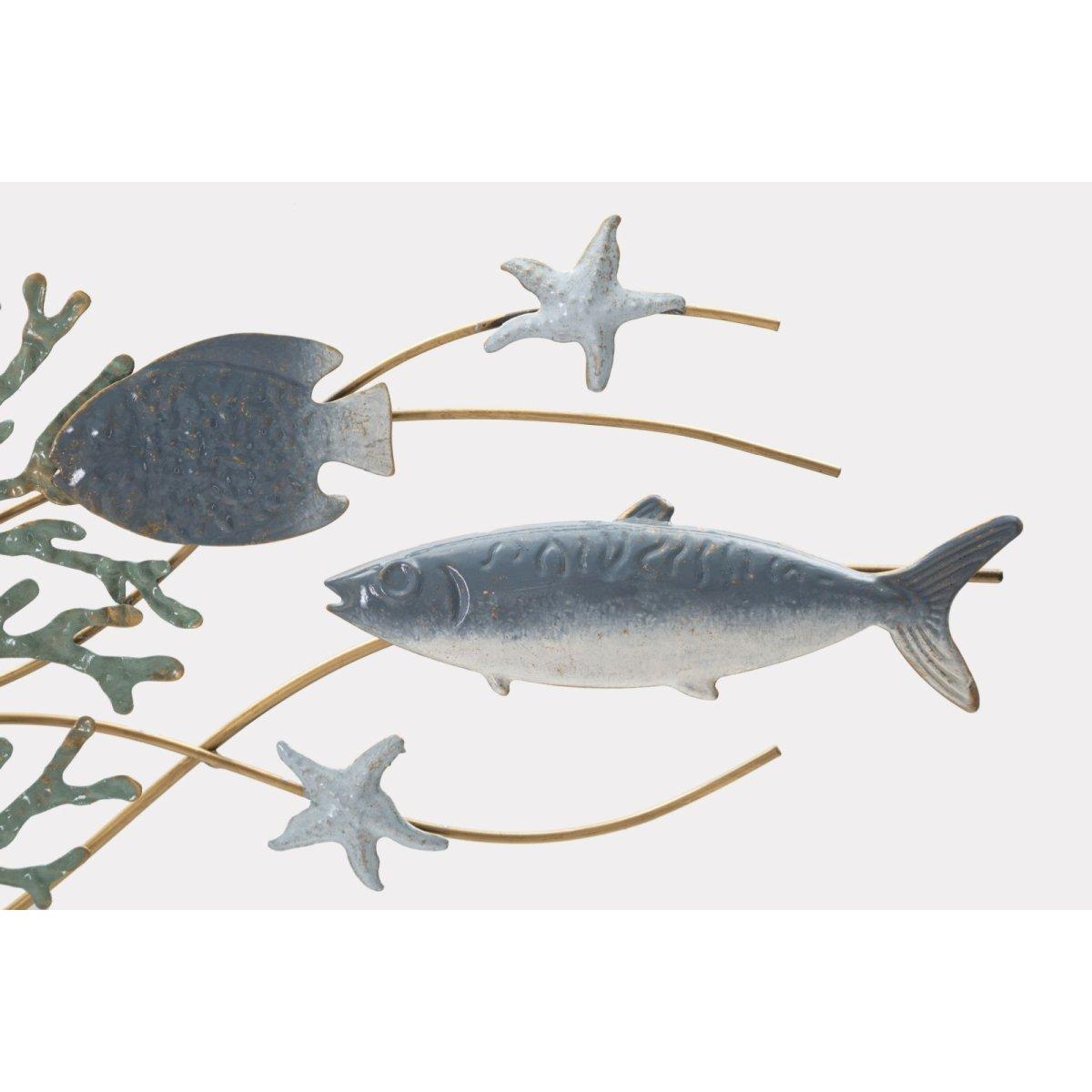 Quadro Pannello In Ferro Stella Marina cm.95,3x5x53,3 |Mauro Ferretti