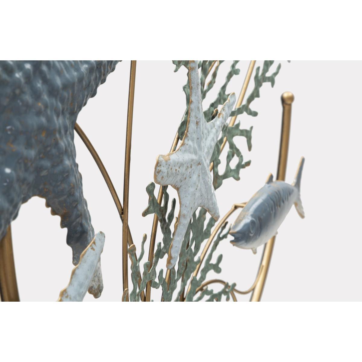 Quadro Pannello In Ferro Stella Marina cm.95,3x5x53,3 |Mauro Ferretti