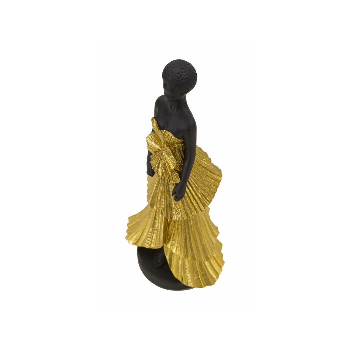Scultura Donnina Fashion Gold cm.14,5x10x33 | Mauro Ferretti