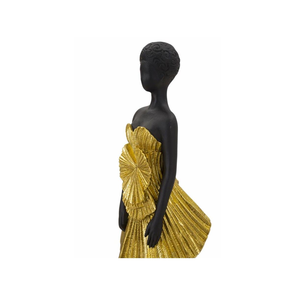 Scultura Donnina Fashion Gold cm.14,5x10x33 | Mauro Ferretti