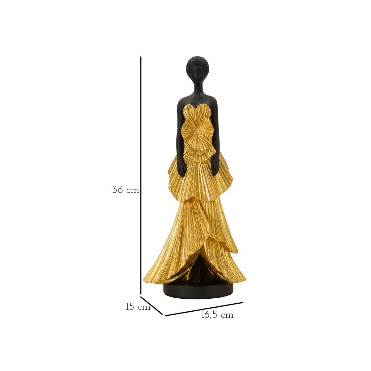 Scultura Donnina Fashion Gold cm.14,5x10x33 | Mauro Ferretti