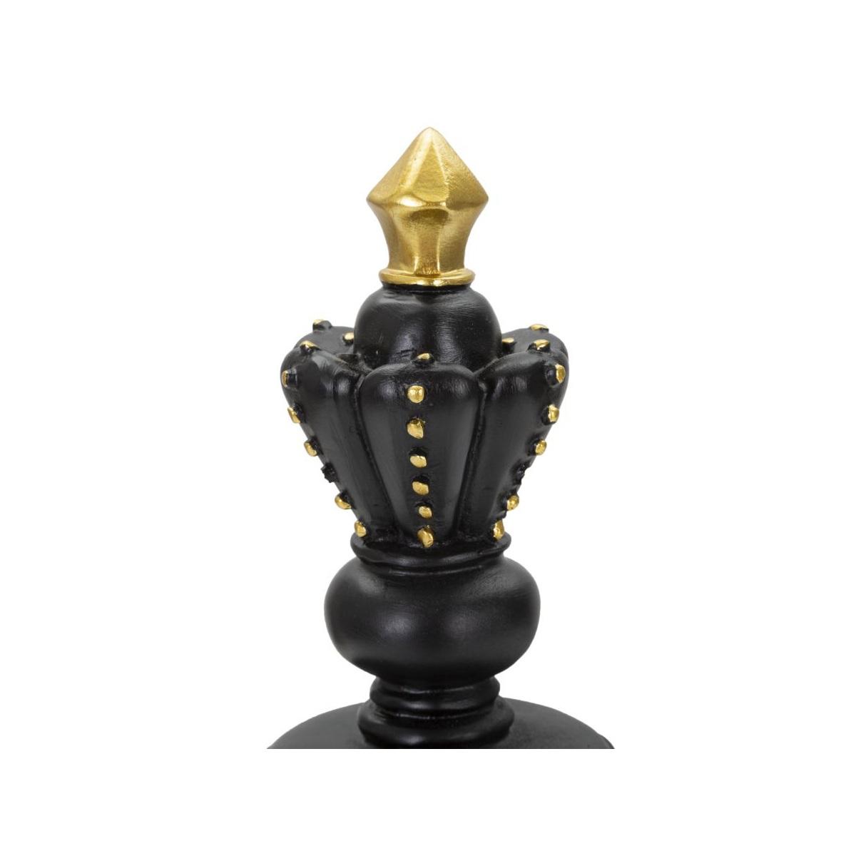 Scultura Re Nero E Oro cm.Ã?11x32,5 | Mauro Ferretti