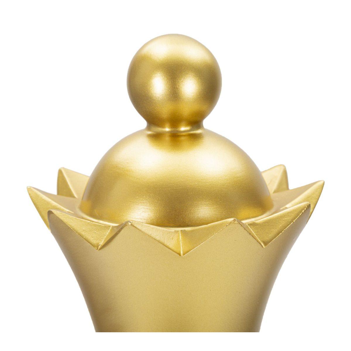 Scultura Regina Oro E Nero cm.Ã?15x50 | Mauro Ferretti