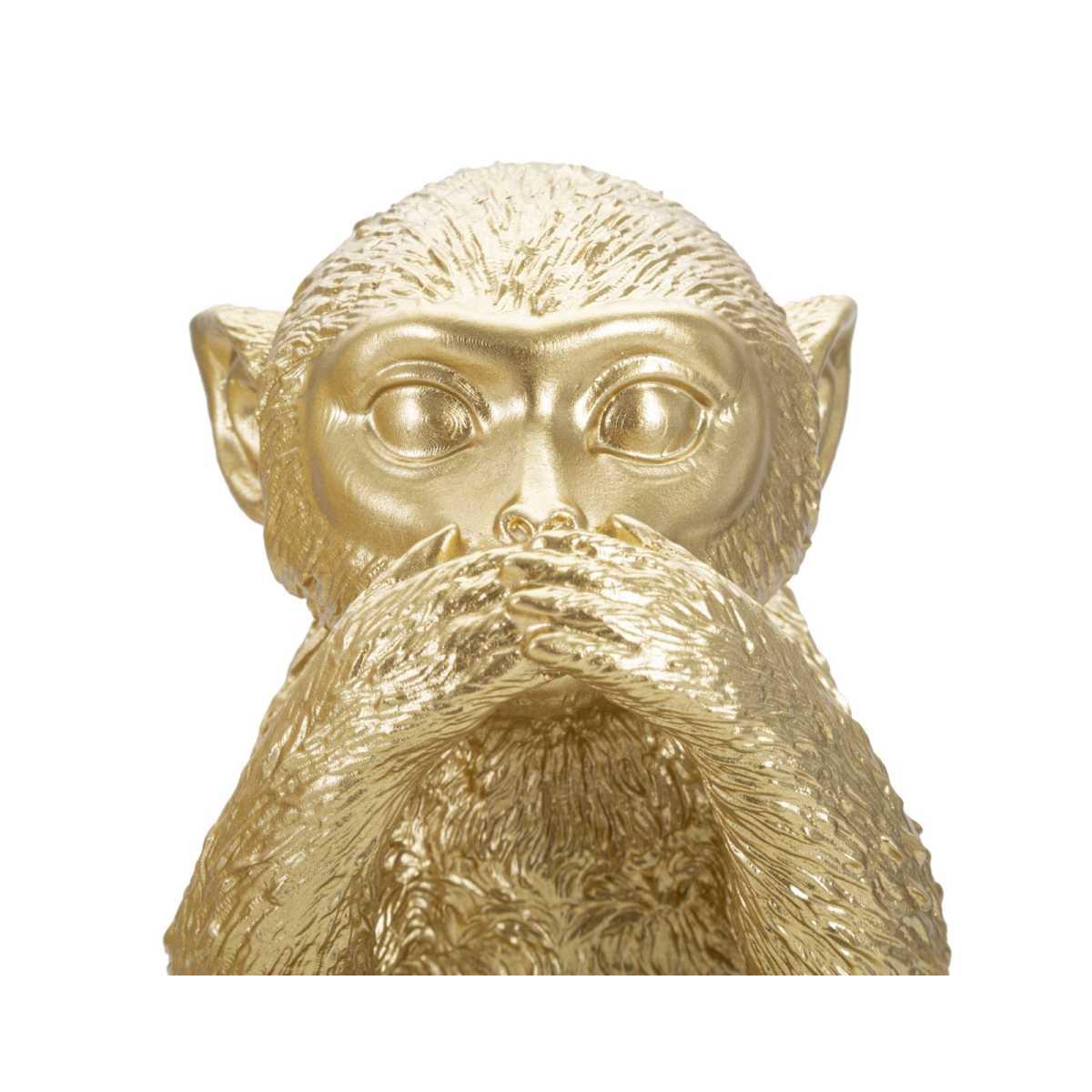 Scultura Scimmia Non Vedo Non Sento Non Parlo Set 3 Pz cm.13x14x19.5 | Mauro Ferretti