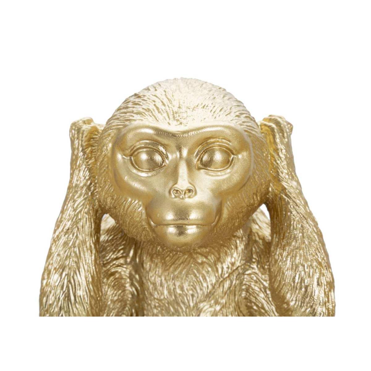 Scultura Scimmia Non Vedo Non Sento Non Parlo Set 3 Pz cm.13x14x19.5 | Mauro Ferretti