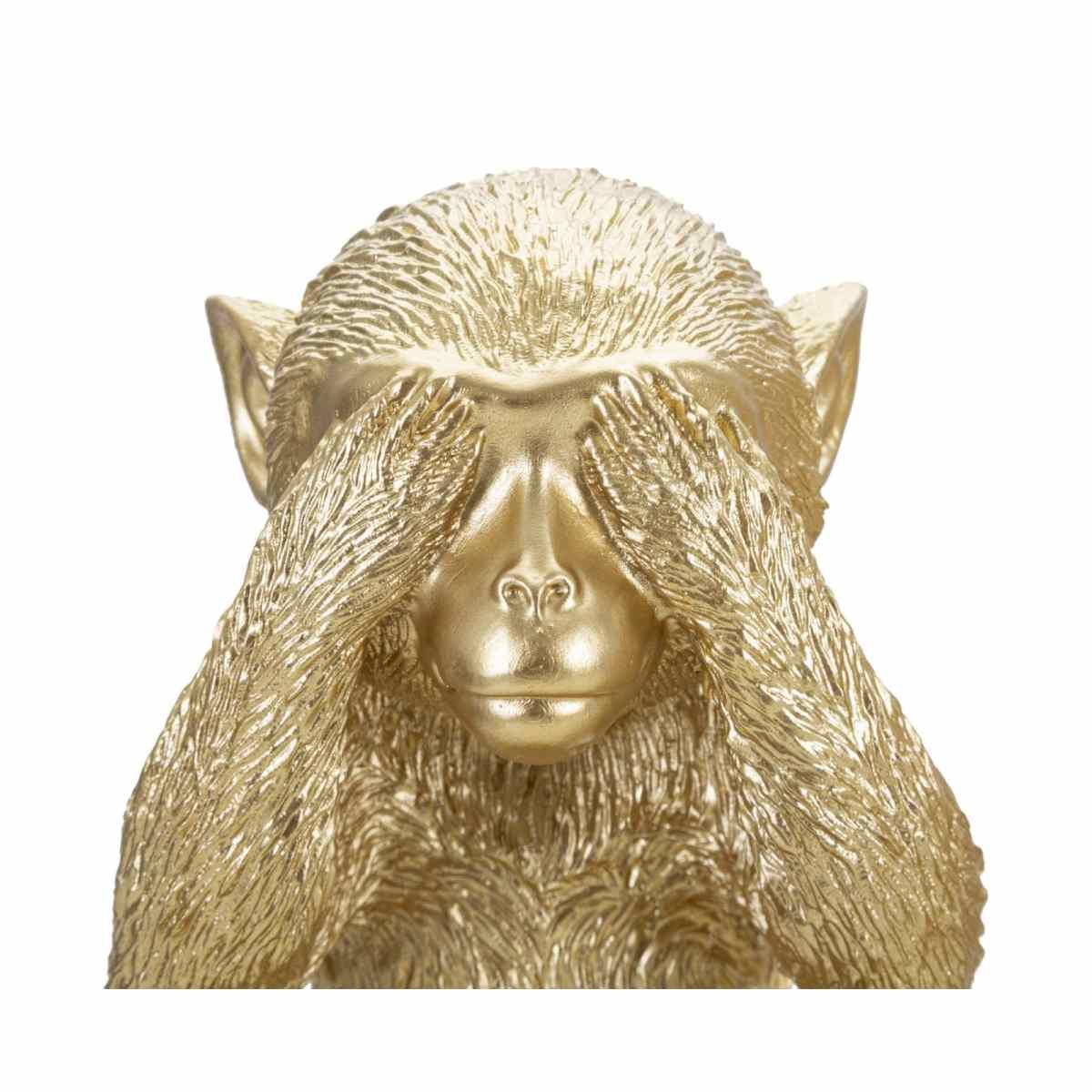 Scultura Scimmia Non Vedo Non Sento Non Parlo Set 3 Pz cm.13x14x19.5 | Mauro Ferretti