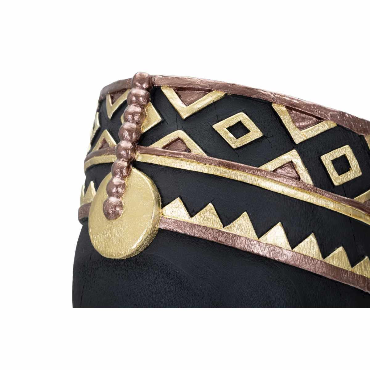 Scultura Uomo Masai cm.25x25x56 |Mauro Ferretti