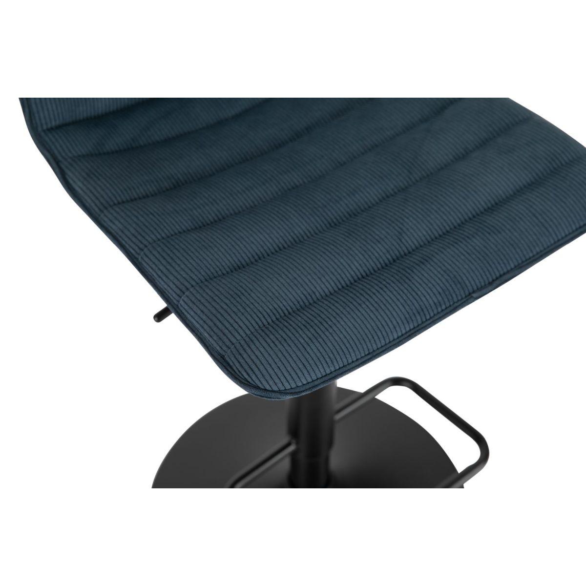 Sgabello Bar High Navy cm.43x49,5x85,5-107Seduta cm.61-82,5 | Mauro Ferretti