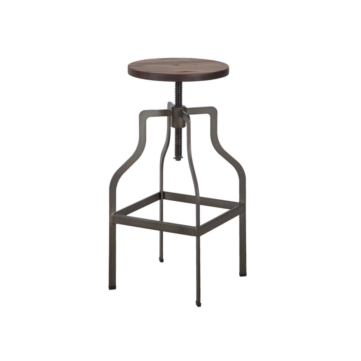 Sgabello Detroit Girevole mod.A cm.Ã?37x66-86 | Mauro Ferretti